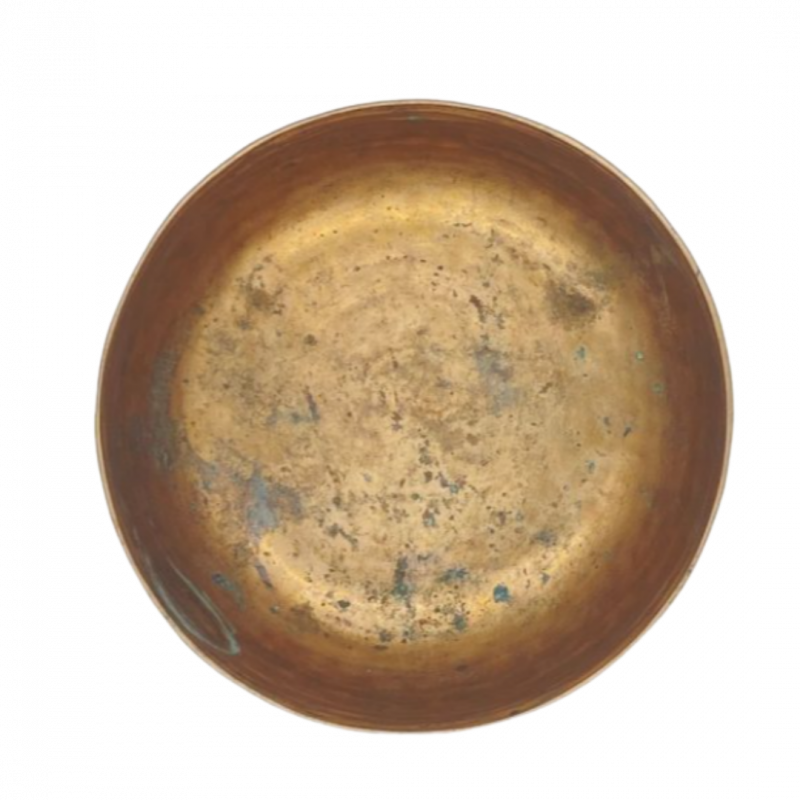 Campana tibetana mantra invecchiata battuta a mano - 1000/1050 gr