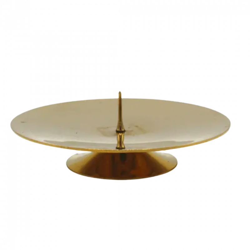 Porta candela per altare in ottone - 12,5 cm