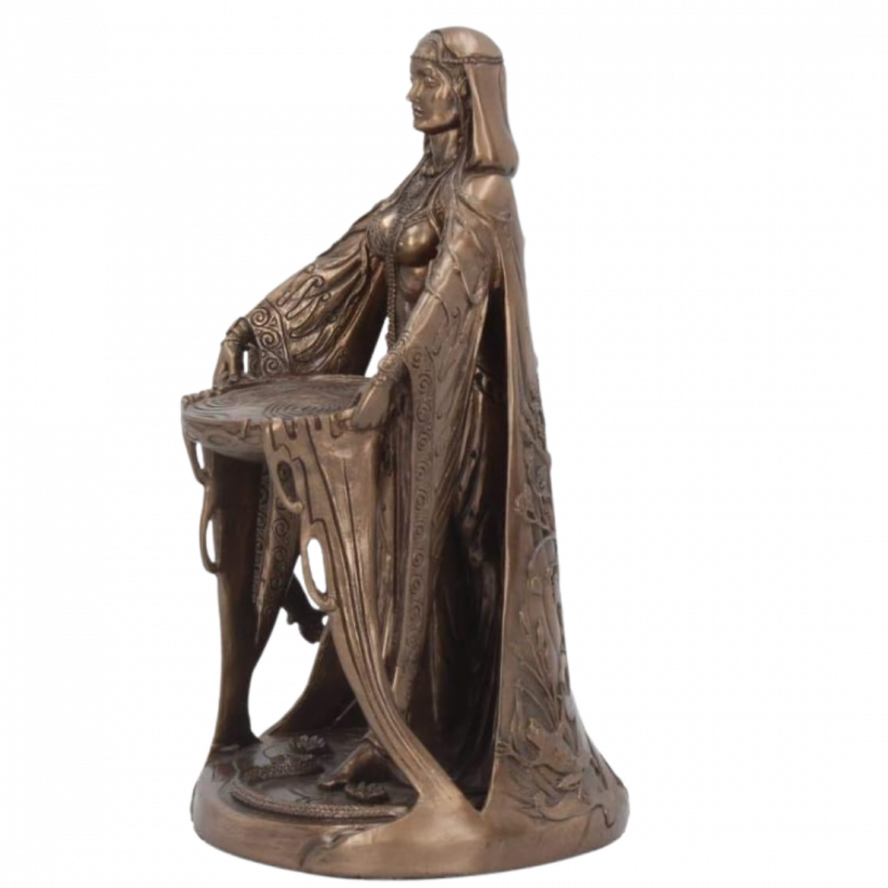 Statua danu madre degli dei bronzata veronese - 29,5 cm