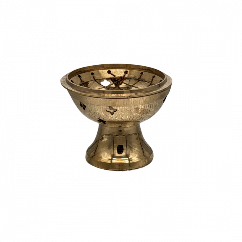 Bruciatore fioriera in ottone con forellini - 6 cm