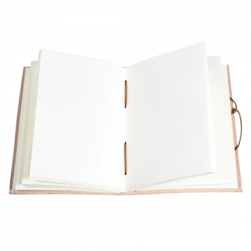 Quaderno in similpelle elefante - carta riciclata 100 pp - 12,5x17,5 cm