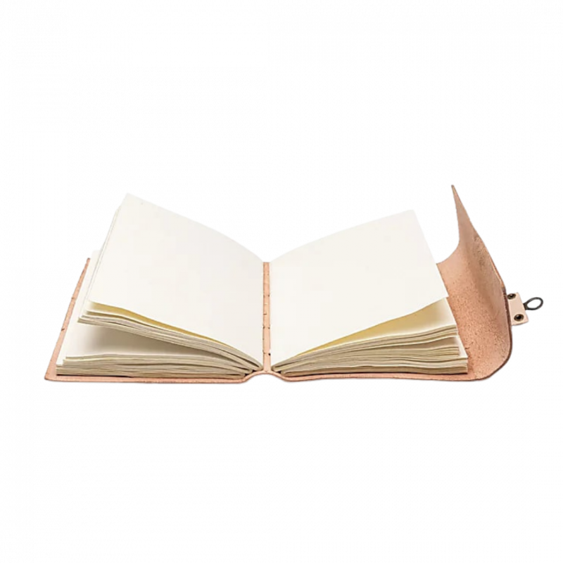 Quaderno sole e luna in rilievo in similpelle 100 pp - 18x13 cm