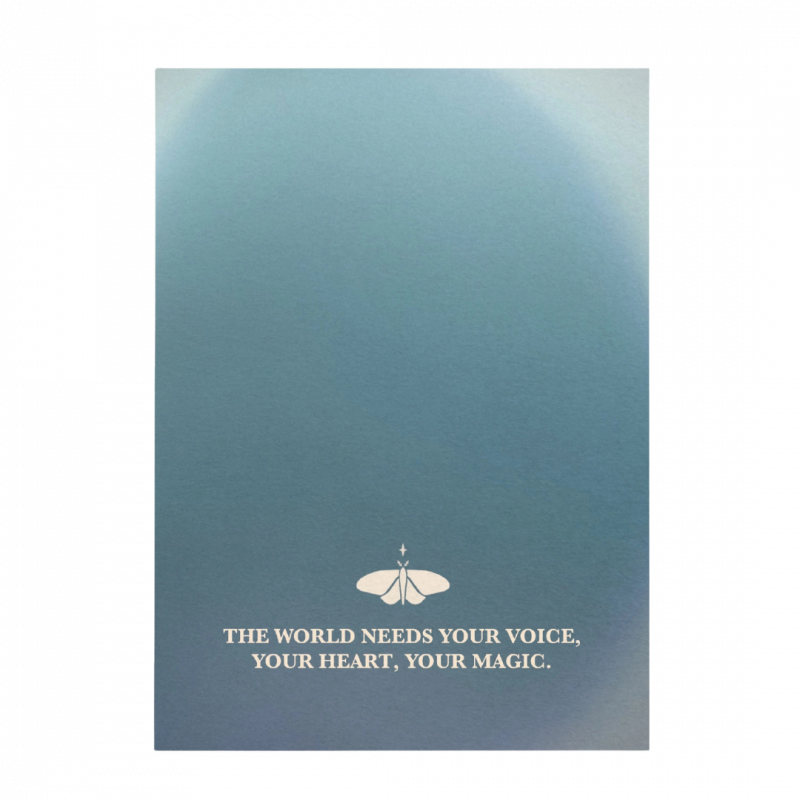 Postcard anna cosma 5 chakra - 15 cm