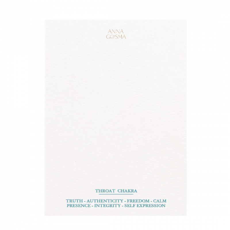 Postcard anna cosma 5 chakra - 15 cm