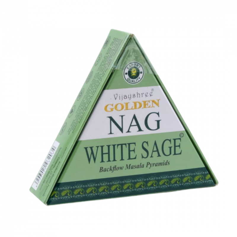 Coni di incenso backflow golden nag salvia bianca - 10 pz