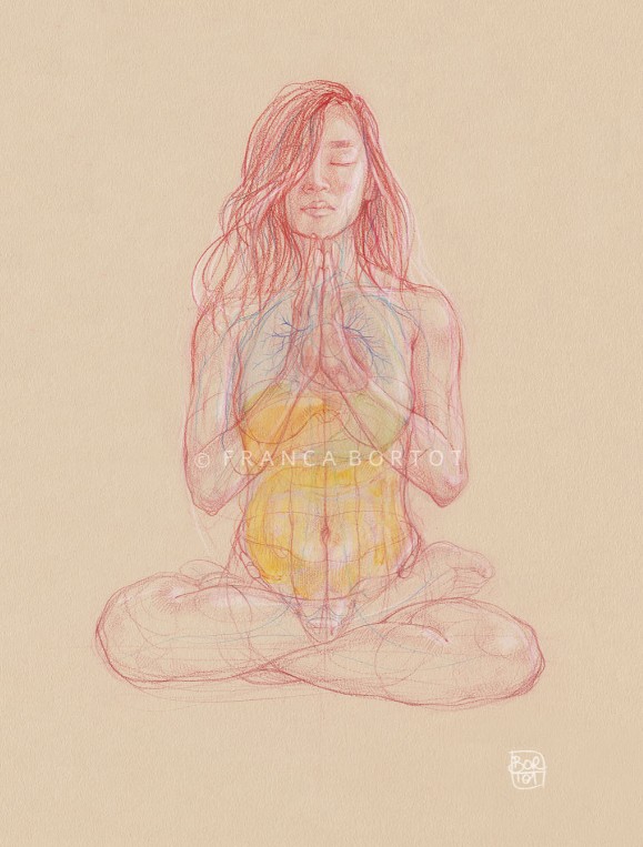 Stampa anatomy inner peace franca bortot - a3
