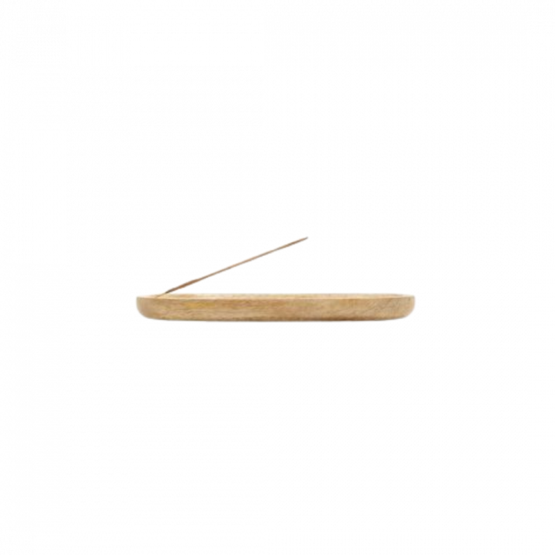 Brucia incenso buddha in legno di mango con intarsio - 28 cm