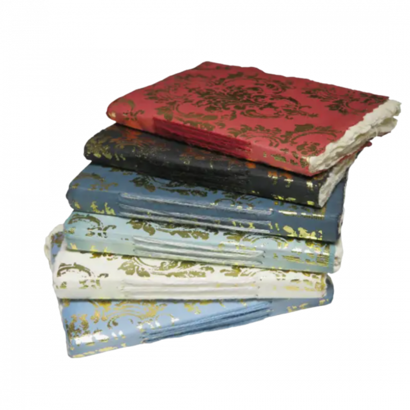 Taccuino mini in carta pergamena nera - a7 10x7 cm 48p