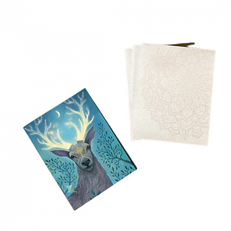 Block notes cervo - 12,5 x 9,5 cm