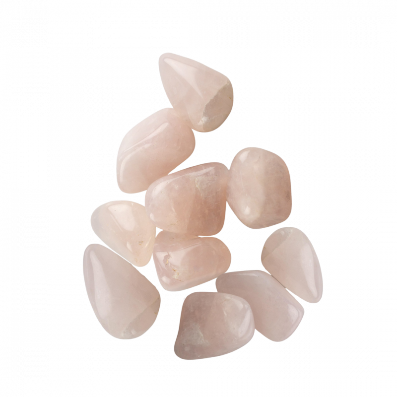 Quarzo rosa burattato