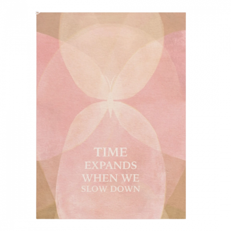 Postcard anna cosma time expands when we slow down in cartoncino - 15 cm