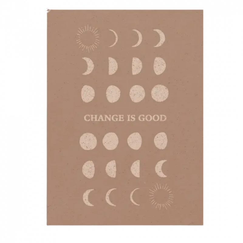 Postcard anna cosma change is good in cartoncino - 15 cm