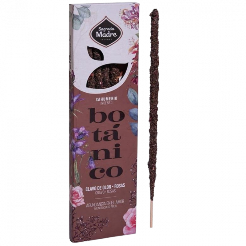 Incenso botanico chiodi di garofano e rosa sagrada madre - 6 sticks