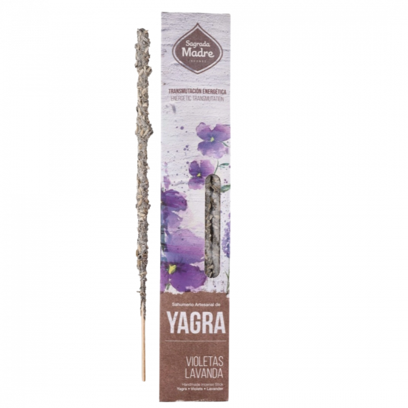 Incenso yagra violetta e lavanda sagrada madre - 6 sticks