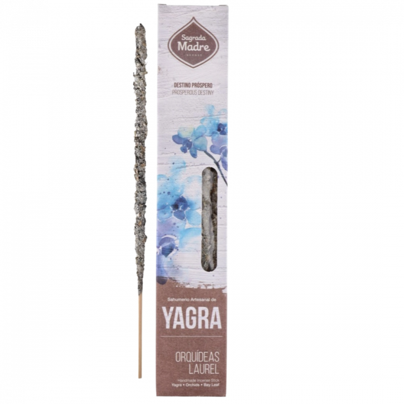 Incenso yagra orchidea e alloro sagrada madre - 6 sticks