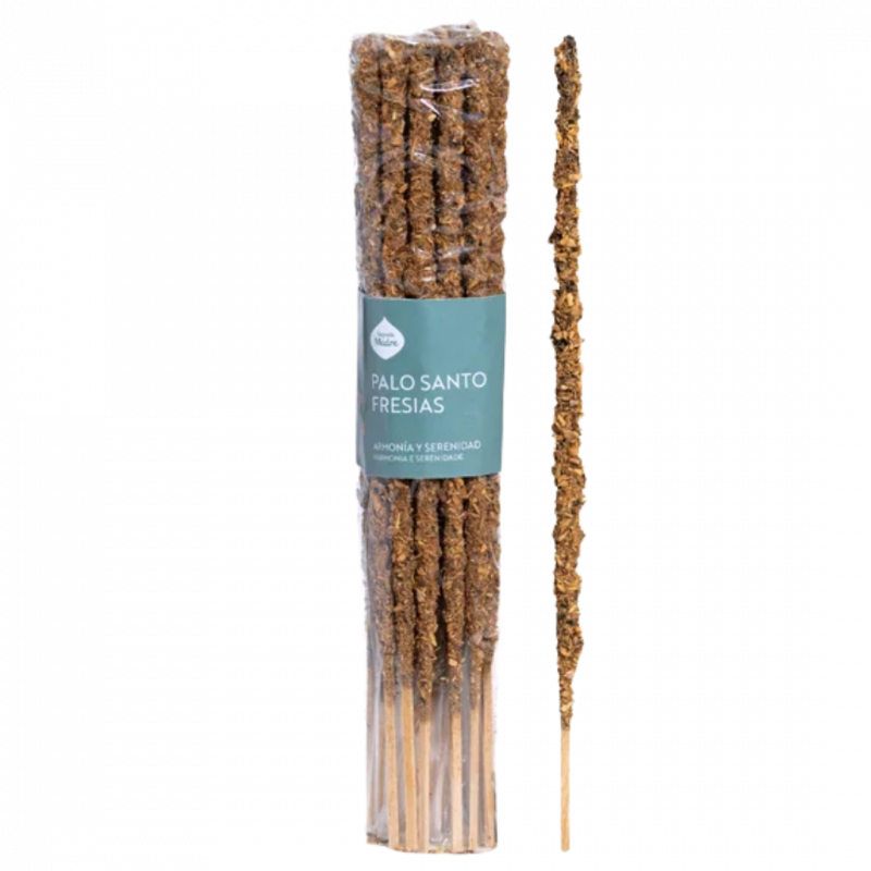 Incenso ahorro palo santo e fresia sagrada madre - 20 sticks