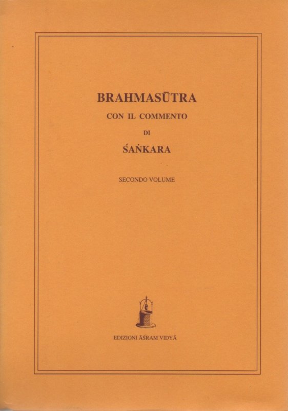 Brahmasutra con il commento di Sankara