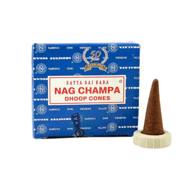 Coni di incenso satya sai baba nag champa 20 gr - 12 pz