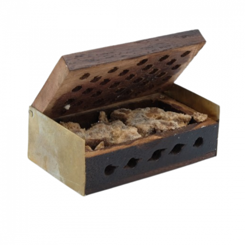 Ambra kashmir in scatolina di legno - 10 gr