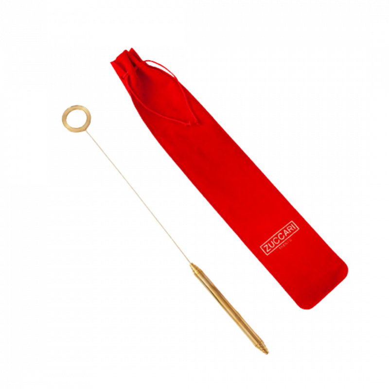 Biorilevatore interceptor in ottone dorato - 43 cm