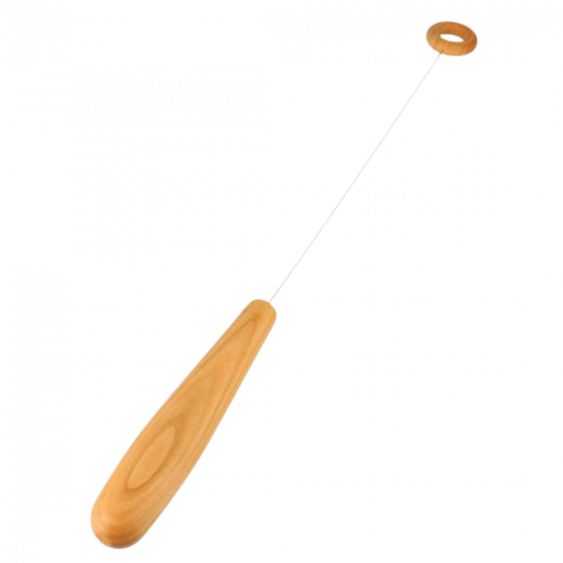 Biotensor asta di mose' in ciliegio e filo placcato oro - 42 cm