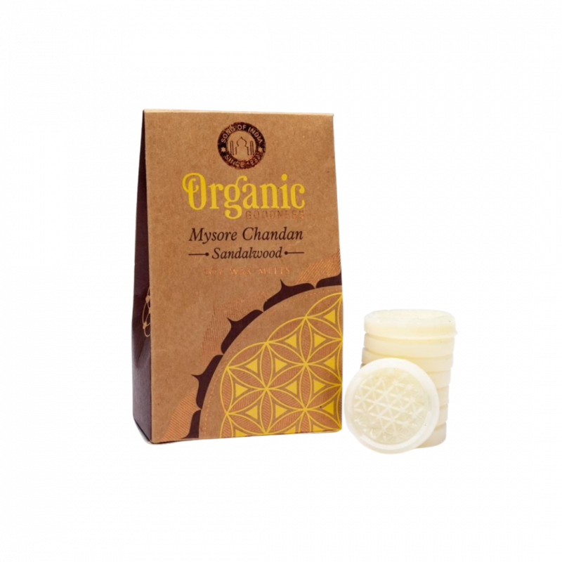 Blocchetto cera di soia organic goodness sandalo - 40 gr