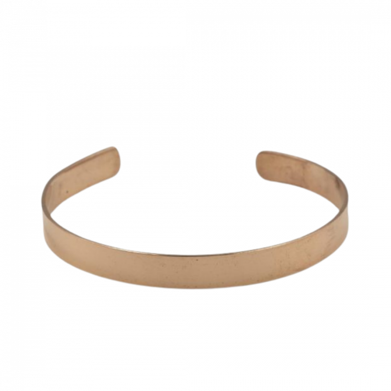 Bracciale aeris liscio in rame - 8,5 mm