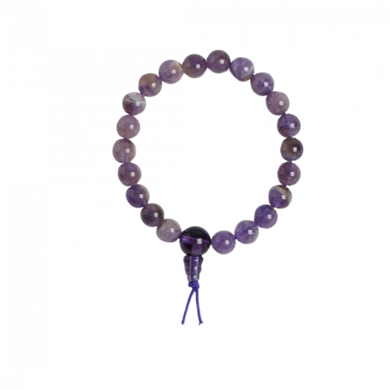 Bracciale energia ametista a sfere