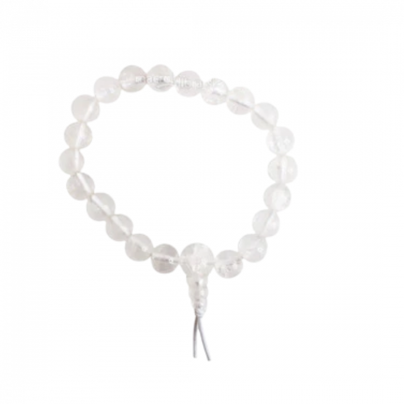 Bracciale energia cristallo di rocca a sfere