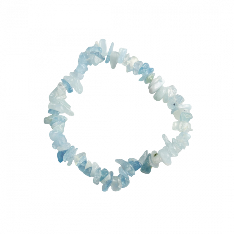 Bracciale scheggia acquamarina in pietra dura