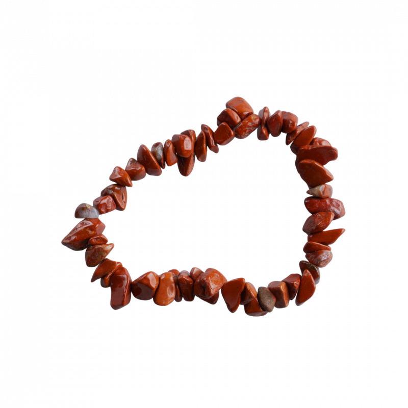 Bracciale scheggia diaspro rosso in pietra dura