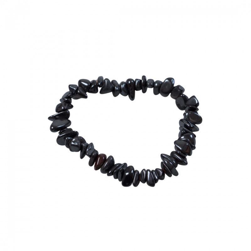 Bracciale scheggia ematite in pietra dura
