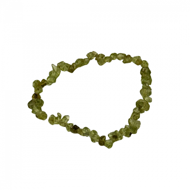 Bracciale scheggia peridoto in pietra dura