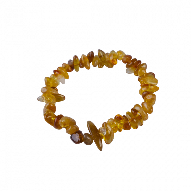 Bracciale scheggia quarzo citrino in pietra dura