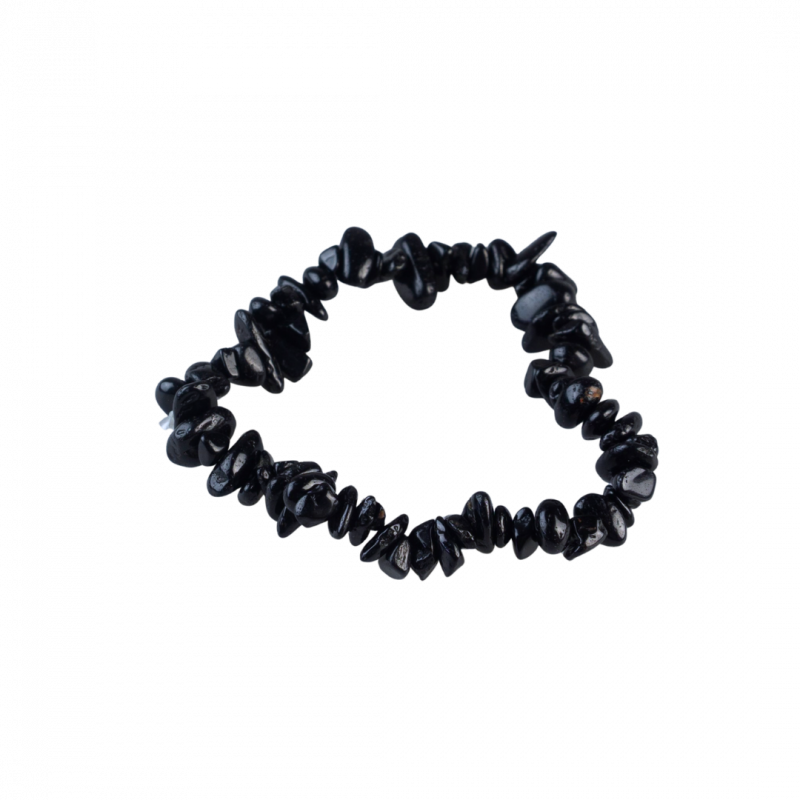 Bracciale scheggia tormalina nera in pietra dura