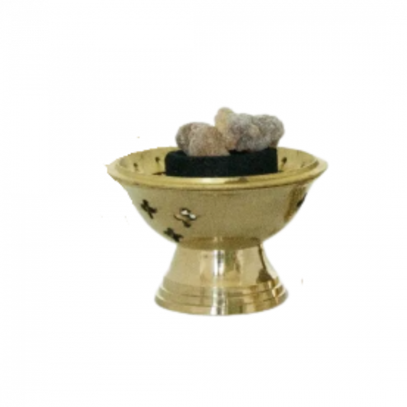 Bruciatore fioriera in ottone con forellini - 6 cm