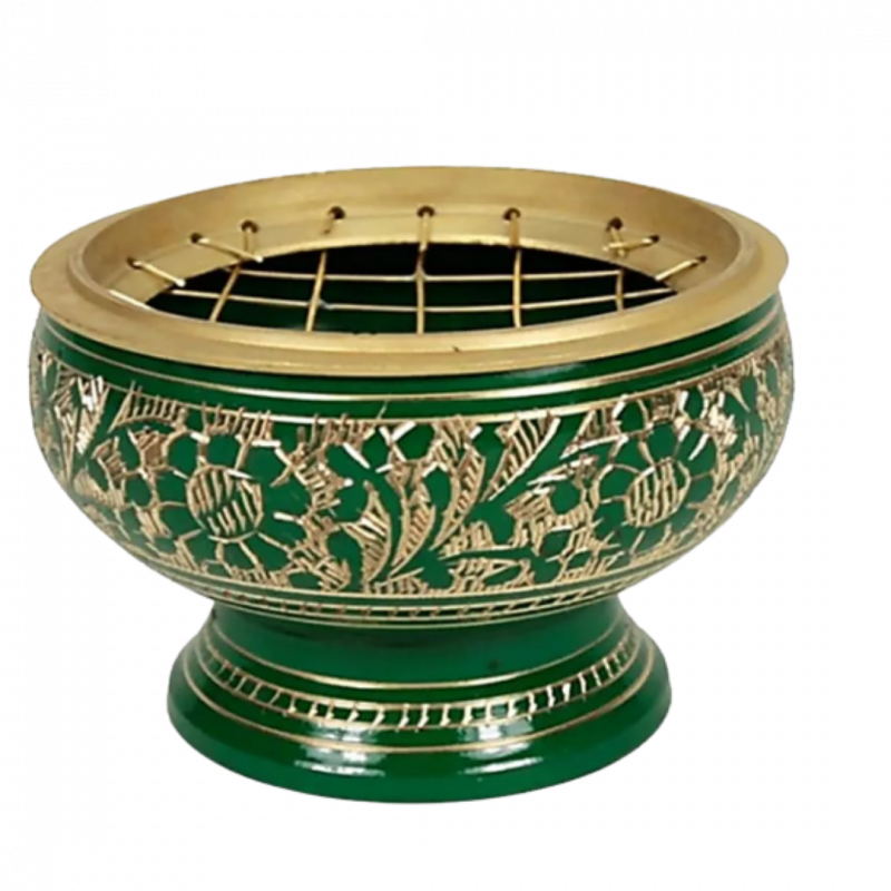 Bruciatore in ottone verde - 7 cm