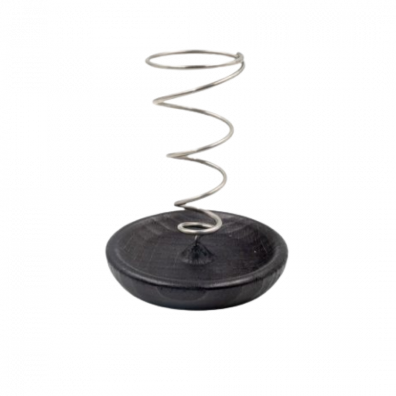 Bruciatore spirale per palo santo in acciaio