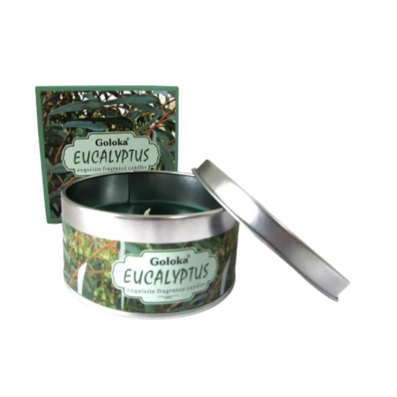 Candela goloka eucalipto in cera di soia - 5 h