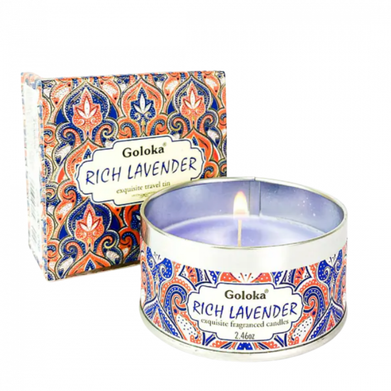 Candela goloka lavanda in cera di soia - 5 h