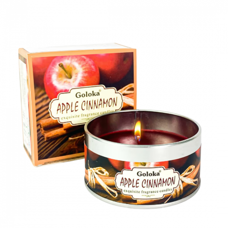 Candela goloka mela e cannella in cera di soia - 5 h