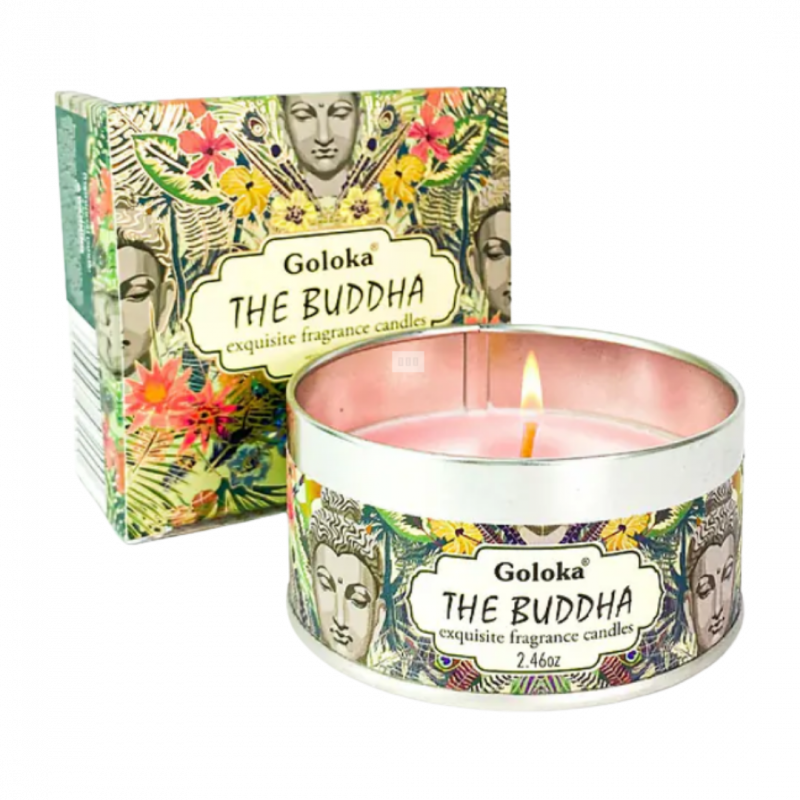 Candela goloka the buddha in cera di soia - 5 h