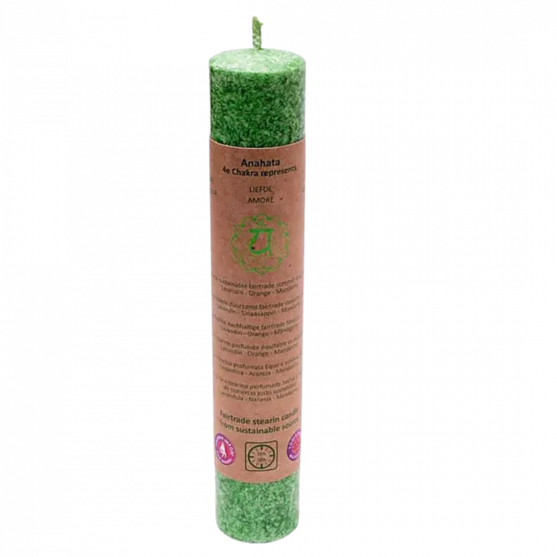 Candela yogi e yogini 4° chakra - lavanda arancia mandarino