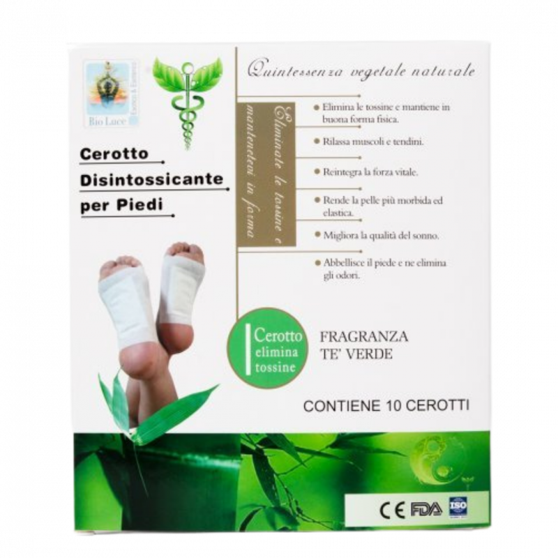 Cerotti detox te verde per i piedi - 10 pz