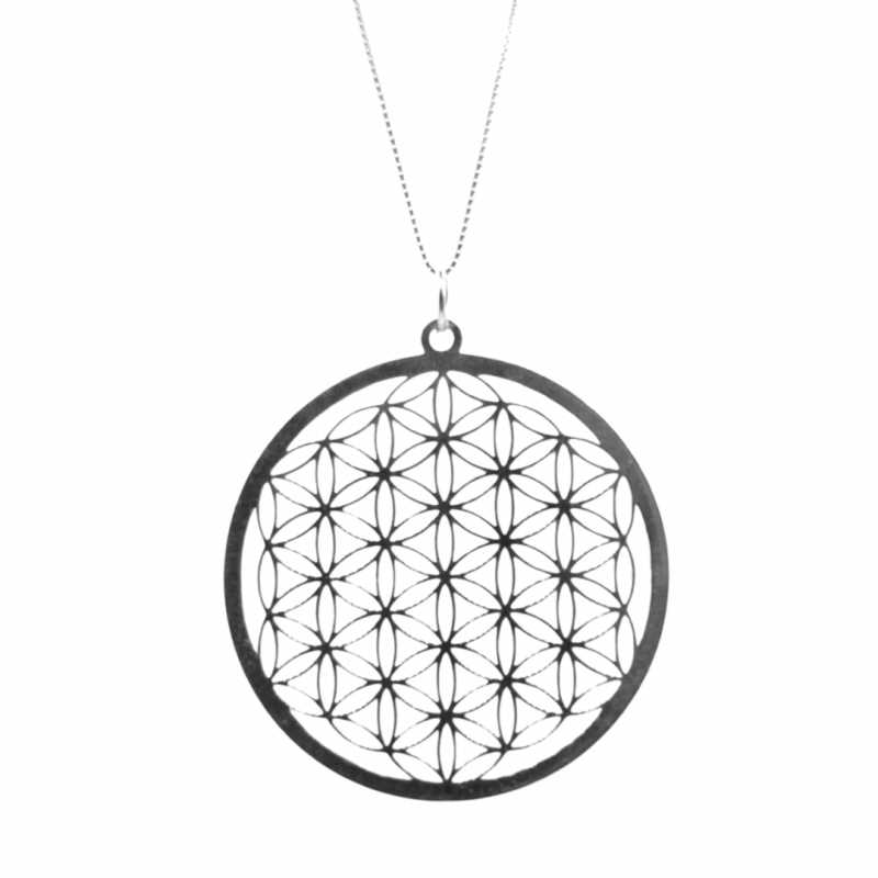 Collana fiore della vita - placcato argento