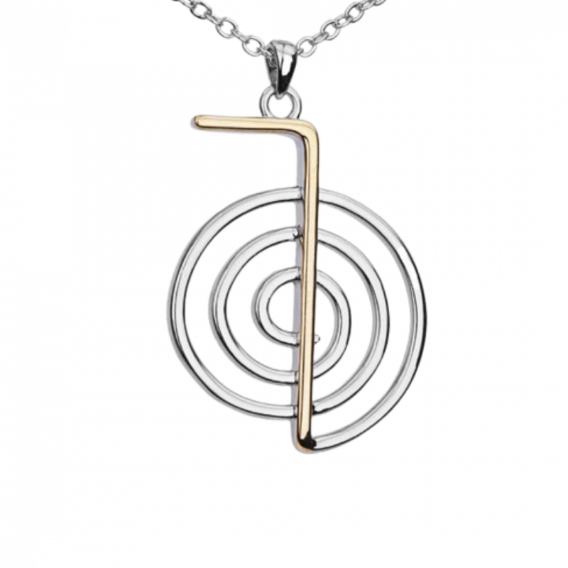 Collana reiki choku rei - placcato argento