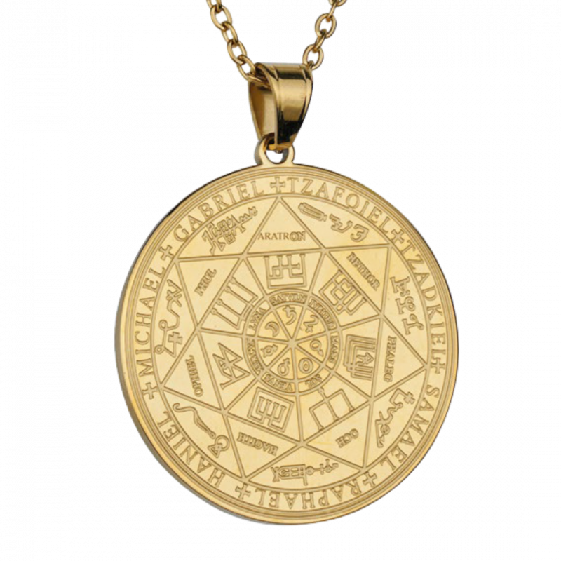 Collana sigillo degli arcangeli - placcato oro