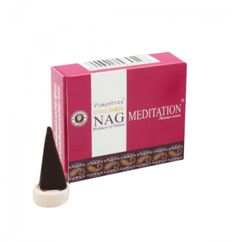 Coni di incenso golden nag meditation - 20 gr