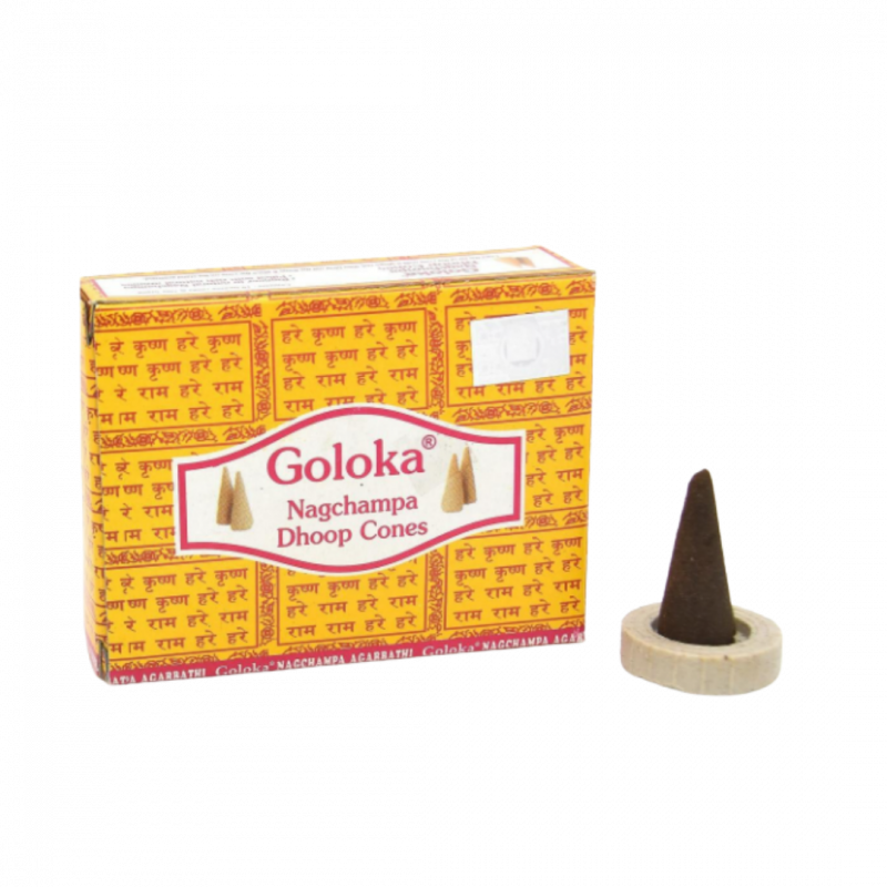 Coni di incenso goloka nagchampa - 20 gr