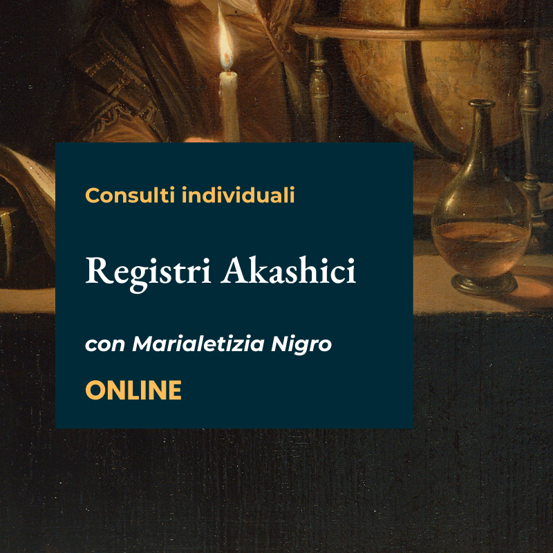 Consulti online "Lettura dei registri akashici" con Marialetizia Nigro